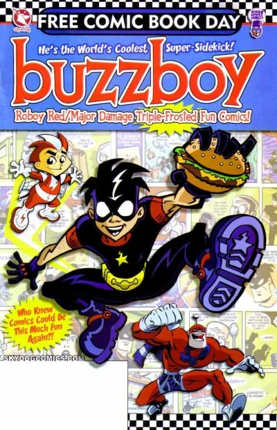 Buzzboy/Roboy Red/Major Damage Triple-Frosted Fun Comics