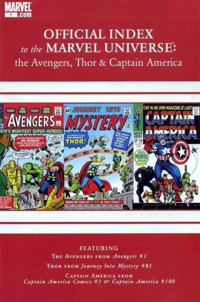 Avengers, Thor & Captain America: Official Index to the Marvel Universe