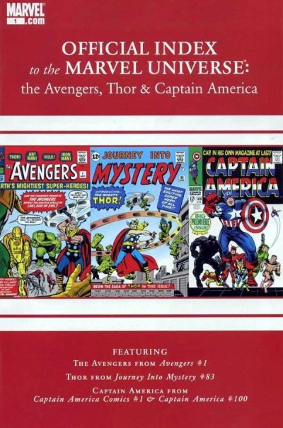 Avengers, Thor & Captain America: Official Index to the Marvel Universe (2010) - Series 