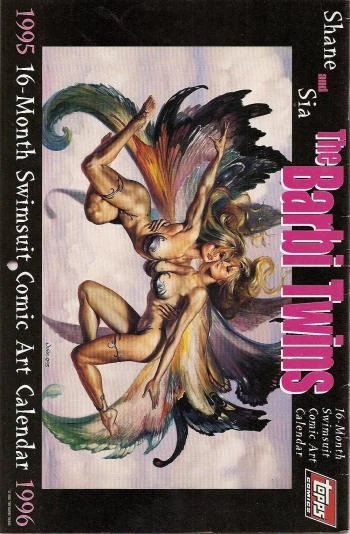 Barbi Twins Swimsuit Comic Art Calendar