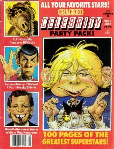 Cracked Celebrity Party Pack (1987) - Series 