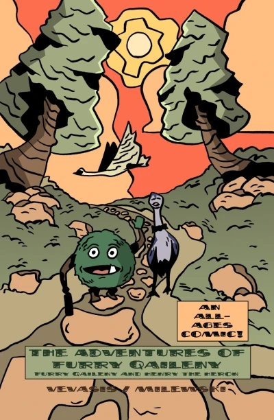 Furry Qaileny and Henry the Heron