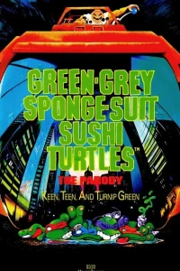 Green-Grey Sponge-Suit Sushi Turtles