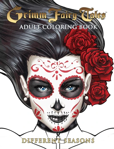Grimm Fairy Tales Adult Coloring Book: Different Seasons