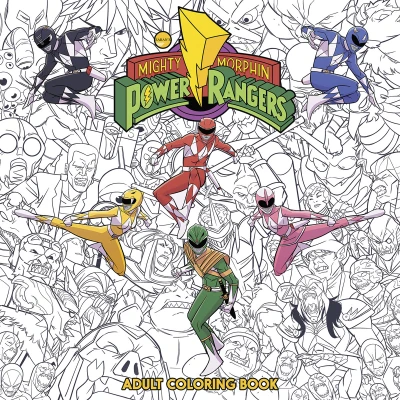 Mighty Morphin Power Rangers Adult Coloring Book