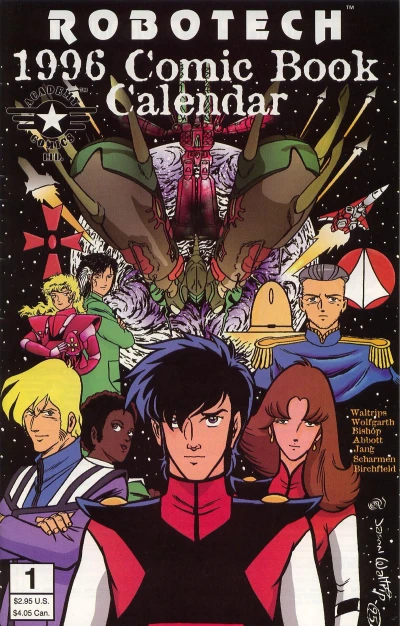 Robotech 1996 Comic Book Calendar