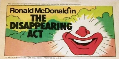 Ronald McDonald in The Disappearing Act
